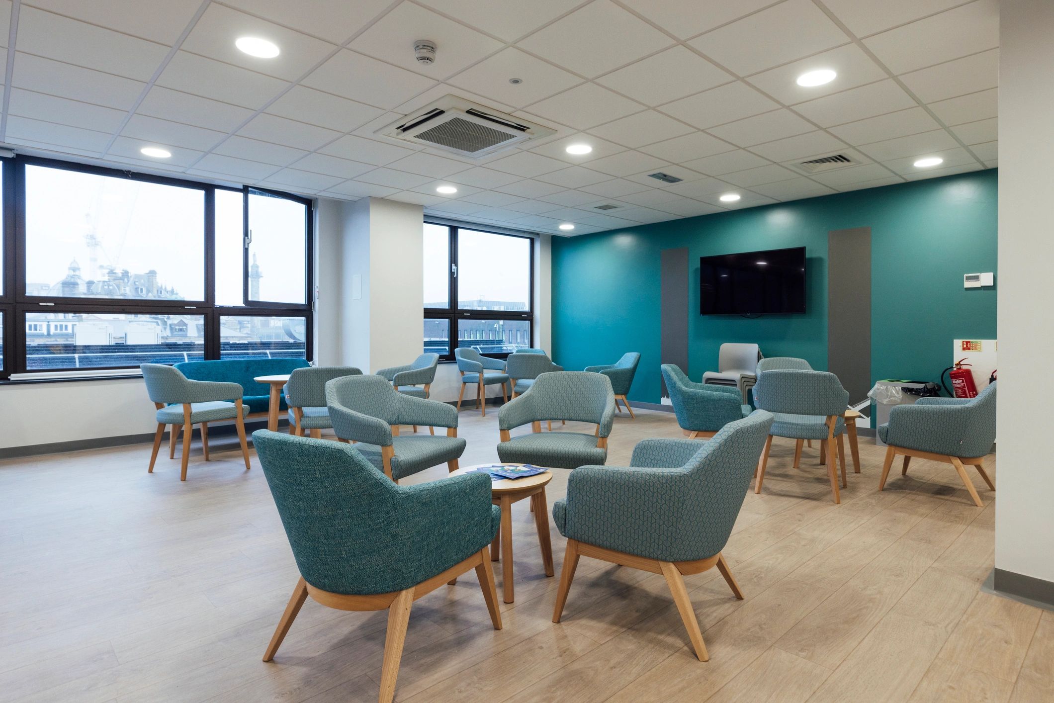 Professional waiting room interior