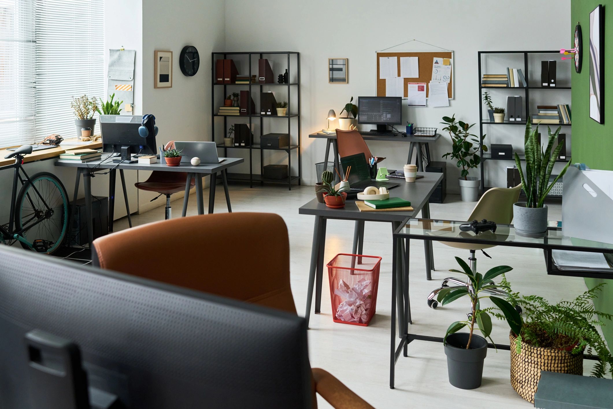 Professional office environment used to support client testimonial section